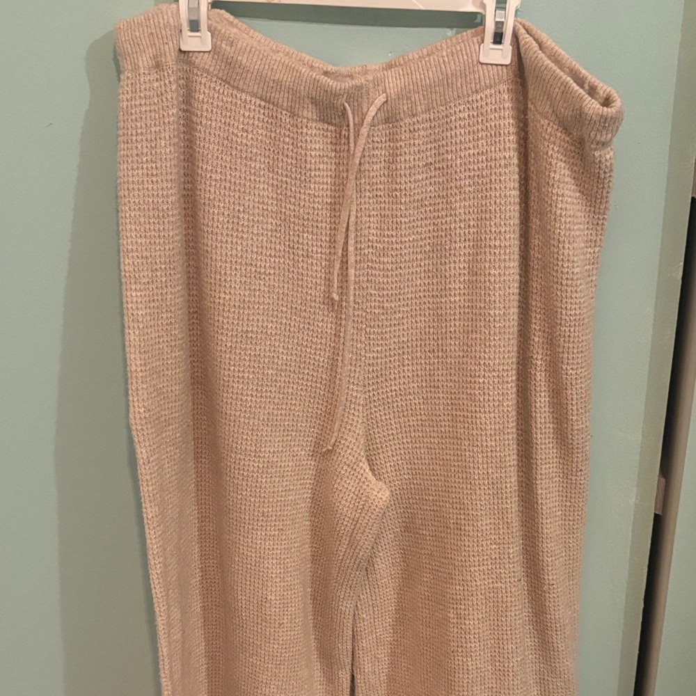 Cozy Knit Drawstring Pants